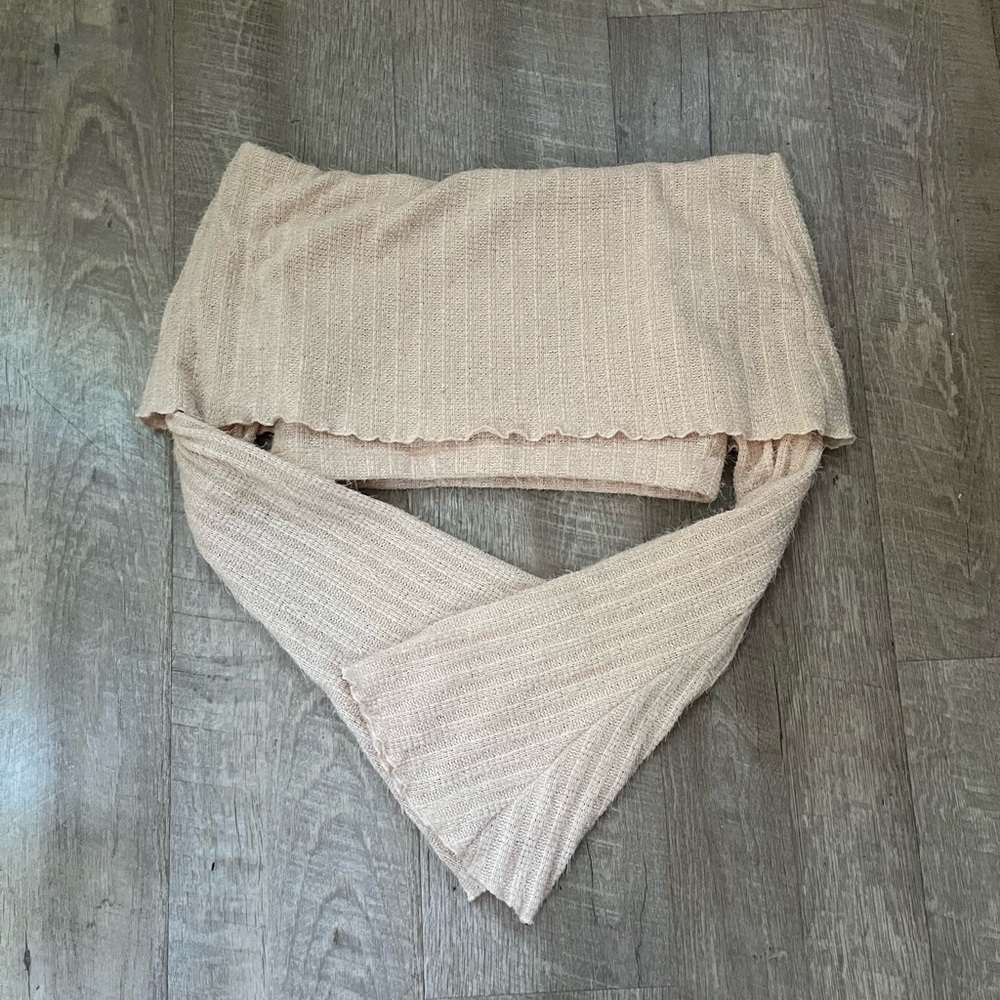 Urban Outfitters off the shoulder knit crop top